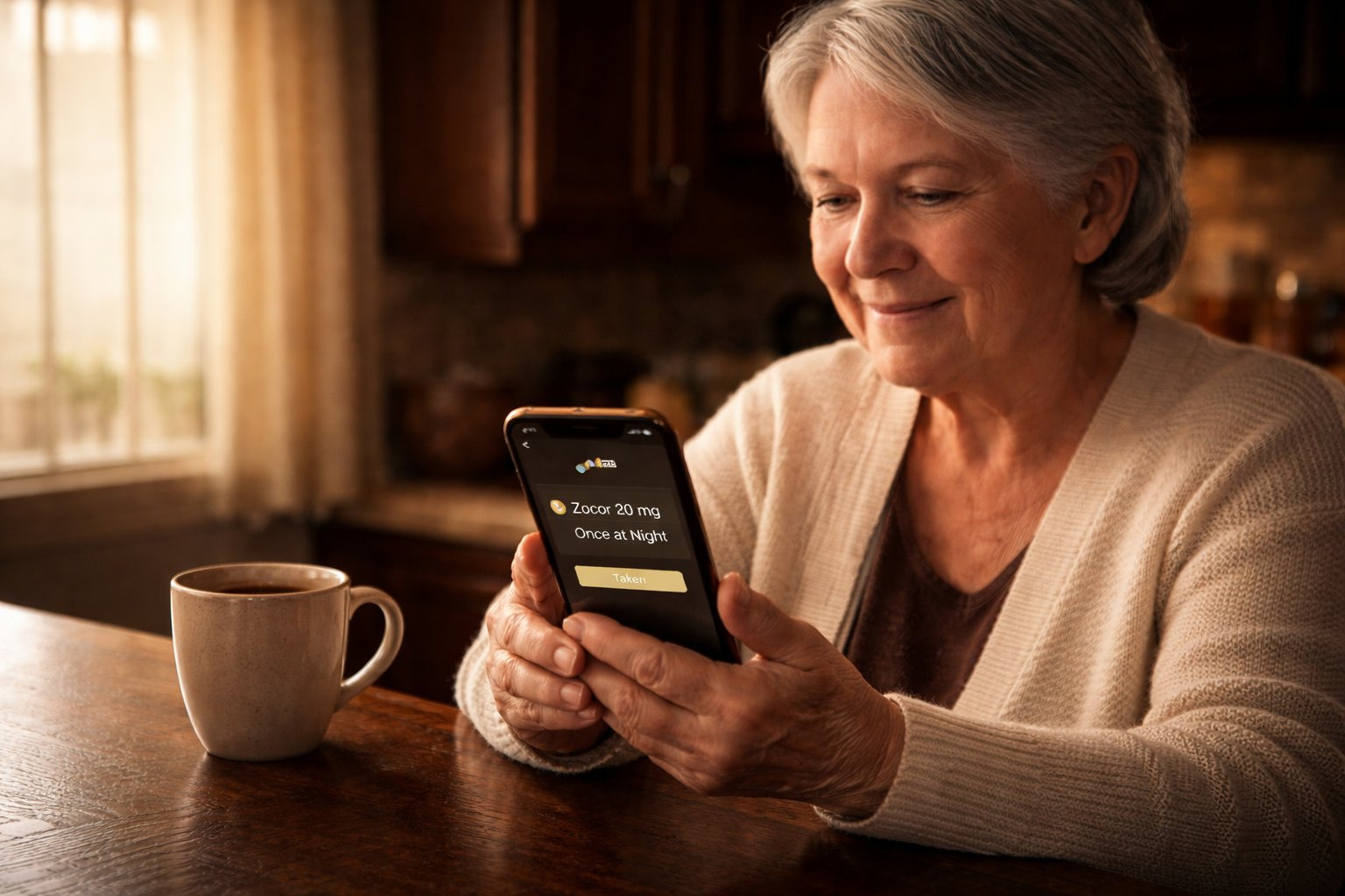 Senior woman using ScriptSchedule